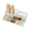 Mind Reader Cup and Condiment Station, Countertop Organizer, Coffee Bar,