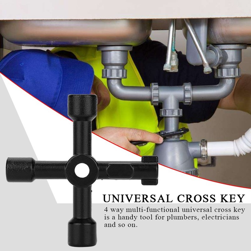 Llave cruzada, 4 v¨ªas Multifuncional Llave cruzada universal Aleaci¨®n de