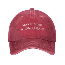 BIRDBATH - Sombrero divertido para hombre o papá, Rojo -, Talla única