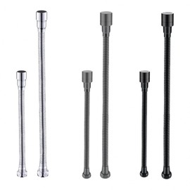 Stainless steel faucet extension hose, 2 sizes 3 colors silver 52cm 10ea