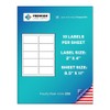 Premium Label Supply White Sticker Address Labels – 2” x