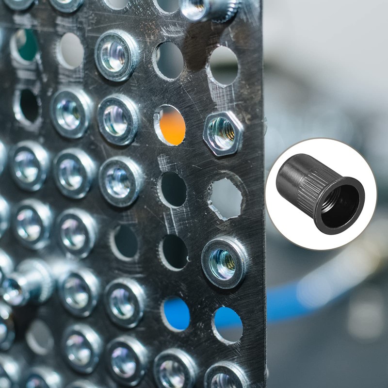 METALLIXITY Niete Muttern (M12) 20Stk Karbonstahl Schraubgewinde Einsätze Muttern -
