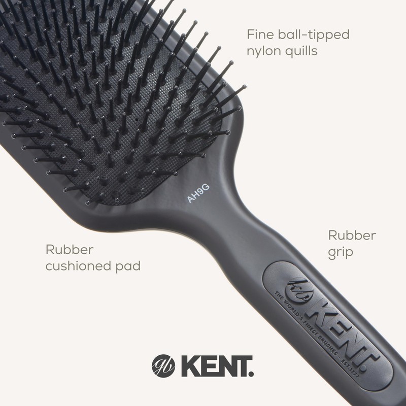 Kent AirHedz Pro Medium Phine Pin Brush Black