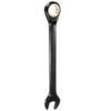 sourcing map Ratcheting Spanner 22mm Metric Open End Wrench 72-Teeth