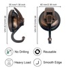 YSSILADI Heavy Duty Vacuum Suction Shower Hooks, Glass Suction Cup,