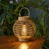 Garden Mile® Rattan Solar Garden Lantern - Illuminating Your Outdoor