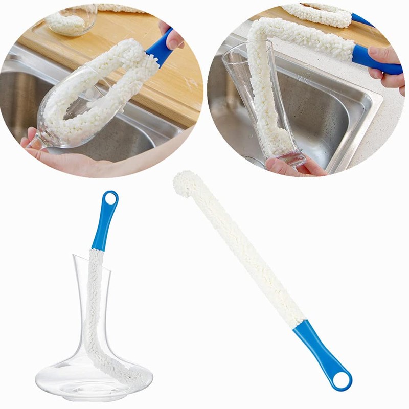 Wine Cleaning Brush Flexible Long Bottle Brush Cleaner for Wine