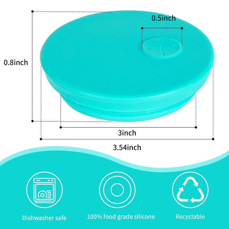 Kinggrand Kitchen Silicone Fermenting Lids Waterless Airlock Fermentation Tops Wide