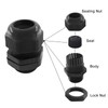 Cionyce 2 Pack NPT 1-1/4 Cable Glands Black Cord Grips