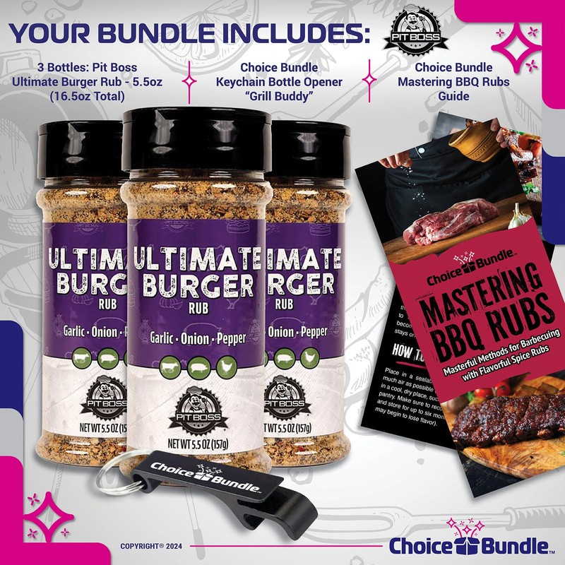 Pit Boss Ultimate Burger Premium BBQ Barbecue Mixed Seasoning Spice