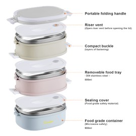 Slaipo Bento Box Adult Lunch Box, Leak-proof Lunch Box Containers Insulated Lunch Bag Fork Spoon, Portable Stackable Food Container Storage Boxes for Work School Camping, 3 Tiers