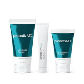 Proactiv MD Rutina de 3 pasos, Limpiador facial ultra suave, Tratamiento de gel de Adapaleno al 0.1%, Hidratante ultra humectante, Kit de tratamiento 