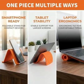 Soporte de teléfono de aluminio de silicona flexible, soporte de teléfono de silicona plegable portátil para accesorios de viaje largos, soporte de es