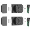 PATIKIL Combination Cabinet Lock, 3-Digit Password Cabinet Lock 2 Pcs