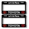 Par De Porta Placas Premium Toyota