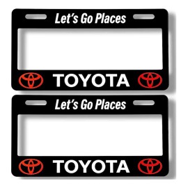 Par De Porta Placas Premium Toyota