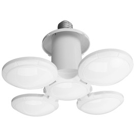 Foldable Bulb, Football Type Light, LED Garage Ceiling Lights 85‑265V E27 E26 40W Folding LED Football Ceiling Bulbs for Shop Workshop Storage Room Warehouse Attic