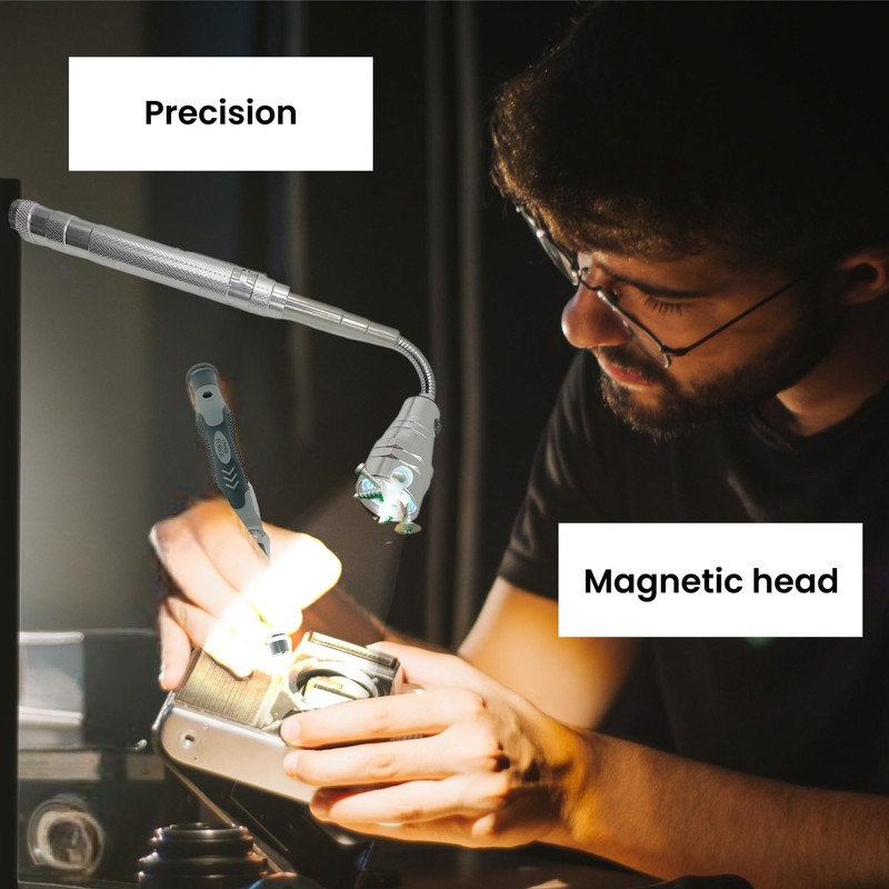 UNDER FORGE Precision Screwdriver with Magnetic Torch - Expertly Designed