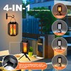 Solar Lantern Outdoor Lights,2 Pack Waterproof Solar Powered Lanterns with