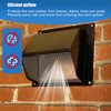 Hooded Wall Vent with Screen and Damper, Galvanized Steel Wall