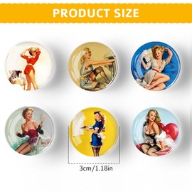 XoeLLe Pack of 12 Goddess of Times Magnets, Fridge Magnets, Fridge Magnets, Whiteboard, Funny Magnets, Magnets for Glass Magnetic Board, Fridge, Whiteboard, Magnetic Board (30 mm)