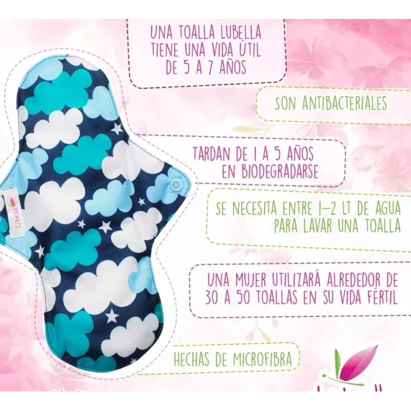 LUBELLA ECOPIPO Toalla Nocturna Lubella Ecopipo Dinos Chic