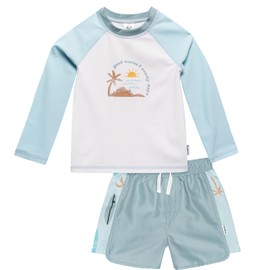 Gerber Baby Boy's Rashguard Set, Surf