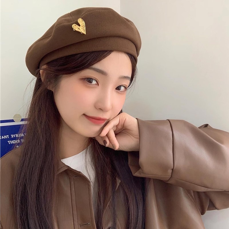CSILOVEE Women's Beret Hat Autumn Winter Painter Hat Hat Donald