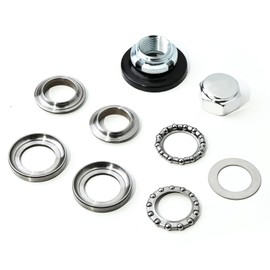 Steering Fork Bearing Set Steering Rod Taper Bearings Kit Compatible with Honda Z50 CRF50 Z50R Z50J CT70 CT90 XR50 XR100 Mini Trail Motorcycle Pit Bike Dirt Bike Motorcycle Accessories