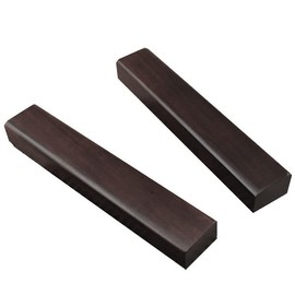 ANCLLO 2 Pieces Calligraphy Paperweights Wooden Chinese Calligraphy Paperweights for Sumi Calligraphy Practice Accessories, Painting/Paperweight/Writing, Black