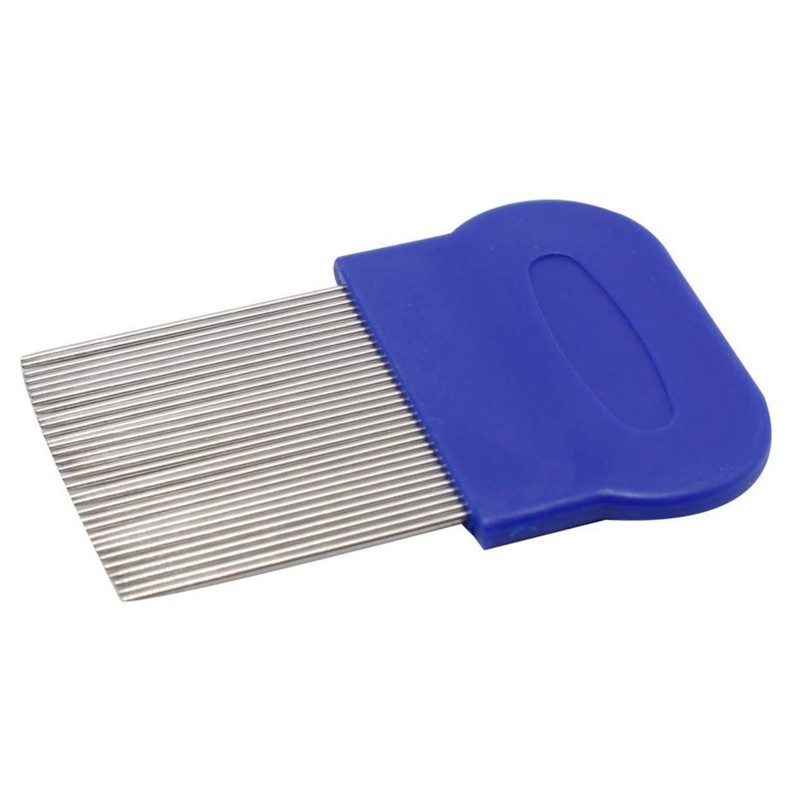 Head Lice Comb Fine Tooth Metal Detection Remove Hair Nit