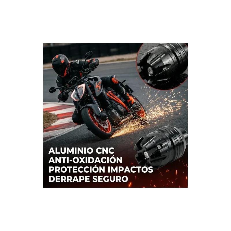 Par Jgo Slider Eje Llanta Universal Motocicleta