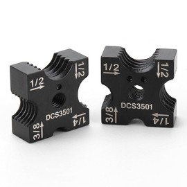 DCS3501 Cutting Die Set for DEWALT threaded rod cutterfor, 1/4 Inch - 3/8 Inch -1/2 Inch Mutli-Size Replacement DEWALT DCS35012 20V MAX Threaded Rod Cutter Cordless Cutting Die Set -2pcs
