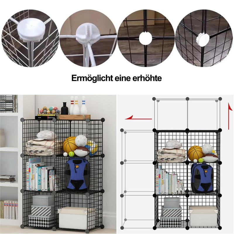 Wire Mesh Cubes, 40 Pieces Wire Cubes Plastic Connectors, Wire