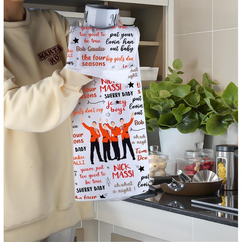 MNIGIU Musical Lover Gift Musical Quotes Dish Kitchen Towel for