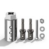 BURMONG Heavy Duty 1/2" to 1" Stainless Steel Trailer Jack