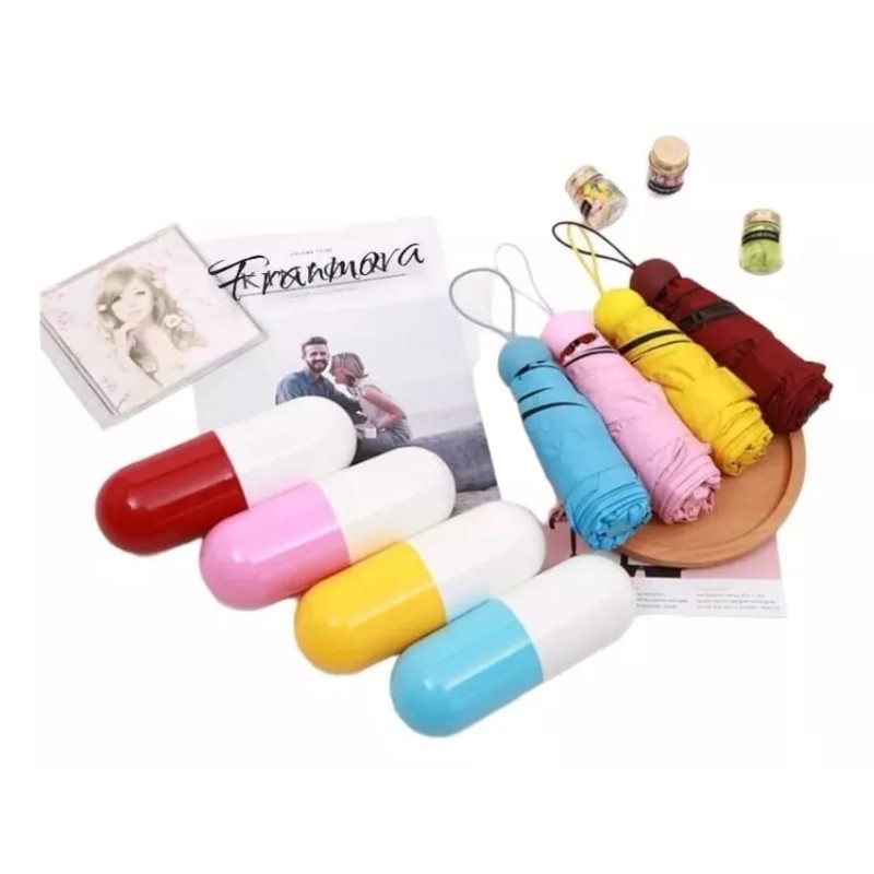 Movasa Paraguas Sombrilla Bolsillo En Forma De Capsula