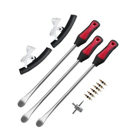 ROTATION Tire Lever Iron Tool Kit, 14.5 inch Steel, Professional Tire Changing Tools for Motorcycle, Dirt Bike, Lawn Mower | 12-Piece Set