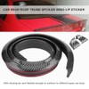 1.5m/4.9ft Carbon Fiber Soft Rubber Car Rear Roof Trunk Spoiler