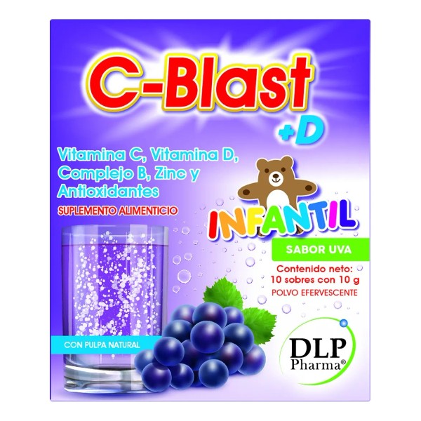 C-blast+d Infantil Vitamina C Y D, Complejo B Zinc 10