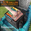 HLOGREE FlexCrate Kayak Fishing Crate with 4 Rod Holders, 13''x13''x13''
