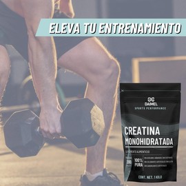 Daimel Creatina Monohidratada en Polvo 1 Kilo 200 Servicios 100% Pura Pre Workout Sin Sabor Suplemento Deportivo Incluye Scoop