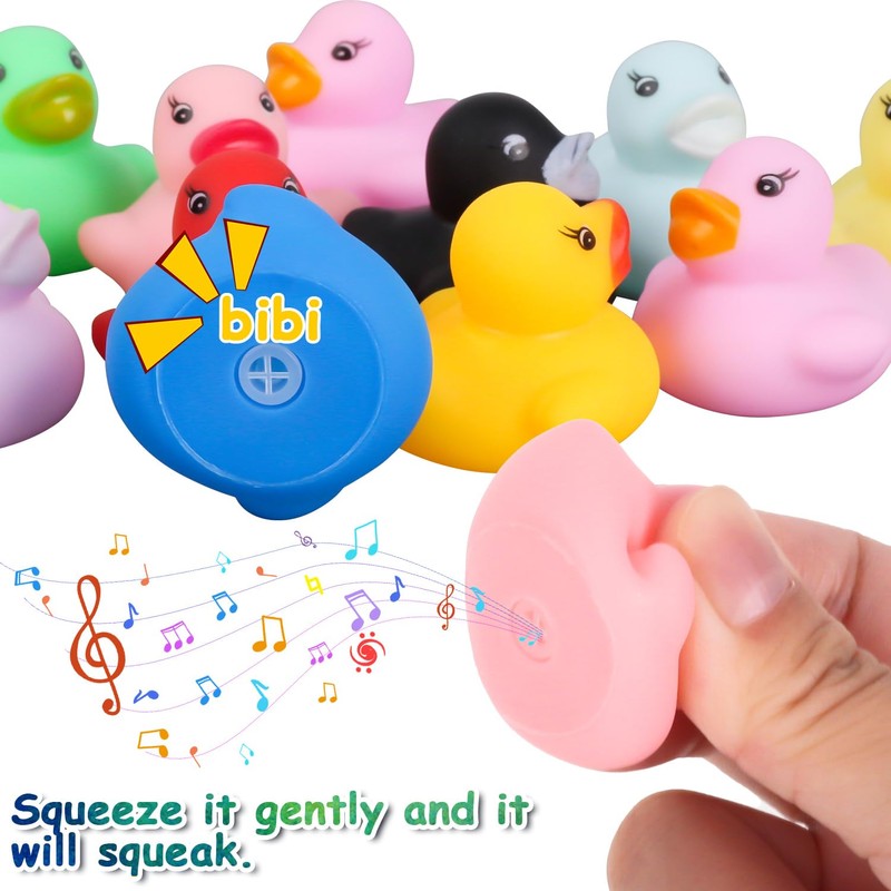 Dncvb Rubber Duck 48pcs Bath Duck Toys Rubber Duckys Bath