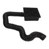 Black Gutter Downspout Extensions Catch Basin Low Profile Downspout Extender