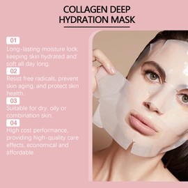 Deep Moisturizing Face Mask With Vitamin B5, Hyaluronic Acid, And Hydrolyzed Collagen, Improve Skin Elasticity And Tighten Skin
