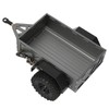 RC Car Hitch Trailer Aluminum Alloy Antislip Rubber Tire Rustproof
