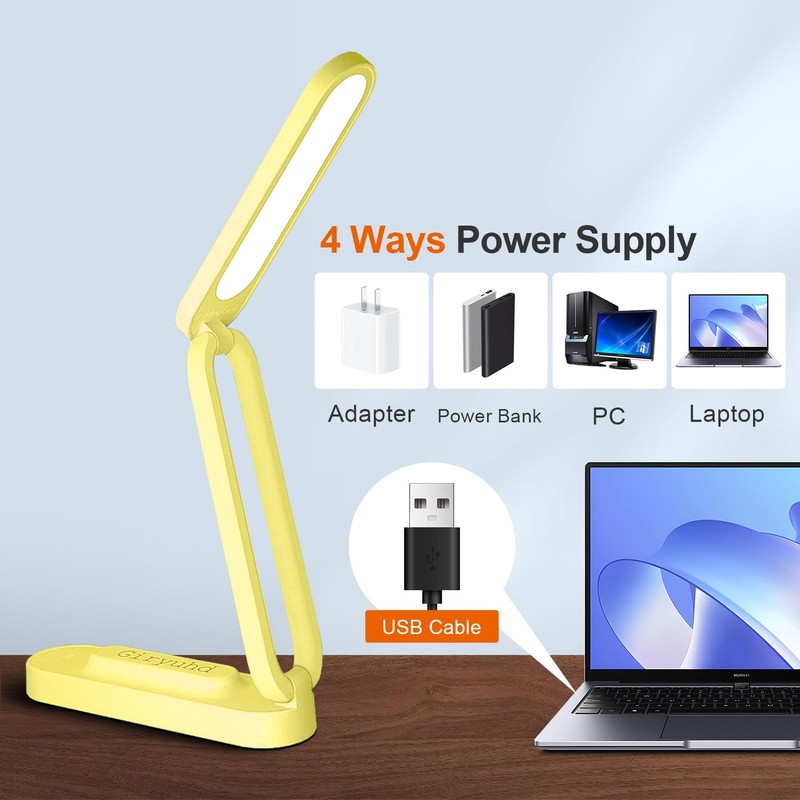 Giryuhd LED Desk Lamp for Office Home & Battery Operated