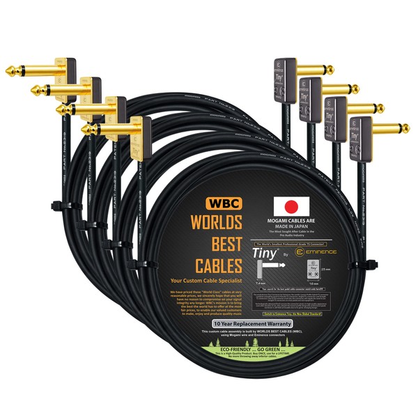 WORLDS BEST CABLES 4 Units - 4 Foot - Pedal,