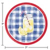 Lemonade Paisley and Plaid Picnic Party Tableware Supplies | Bundle