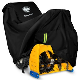 WardWolf Snow Blower Cover, Waterproof Heavy Duty 900D Snowblower Cover, Windproof, Sunproof with Air Vent, Fit Most Single-Stage or Two Stage Snow Blower, Black